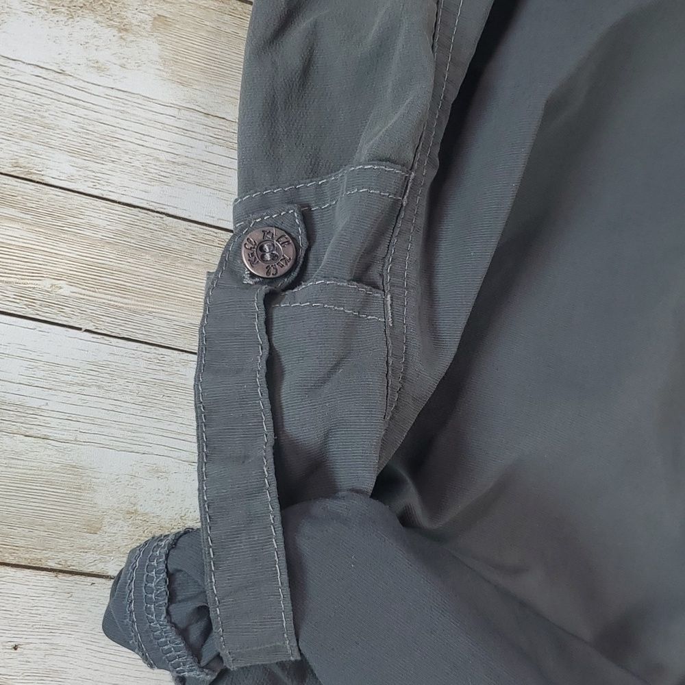 Kuhl Forester Convertible Zip-Off Full-Length to Capri Pants Size 6 Gray/Green - Picture 8 of 14